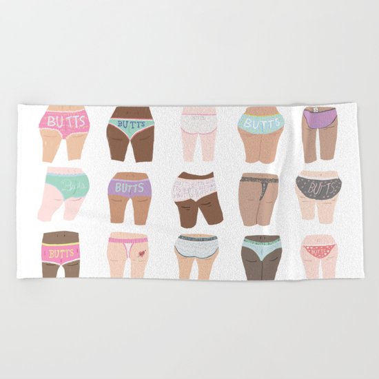 Butts butts butts butts butts Beach Towel