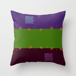 Yucca Lights Striped Throw Pillow