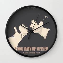 500 Days of Summer Photographic Print Wall Clock | Josephgordonlevitt, Retro, Wall, Forher, Vectorart, Vintage, Popart, Minimalist, Lovestory, 500Daysofsummer 