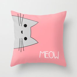 Meow Throw Pillow