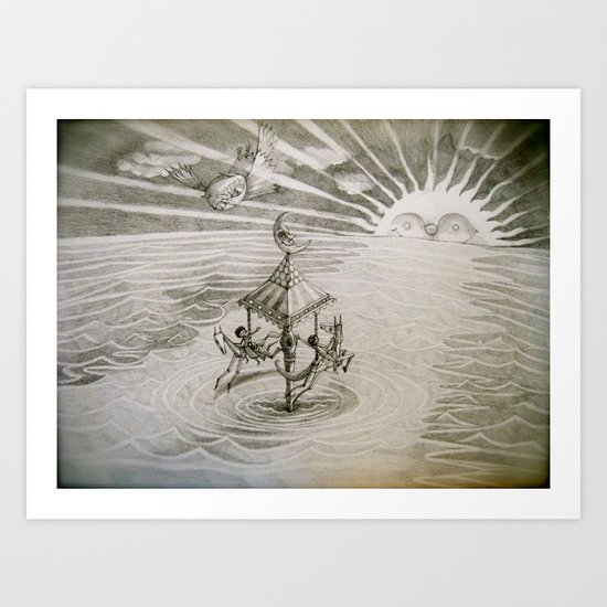 the moment Art Print