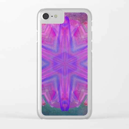 Jeweled splendor in vibrant pink Clear iPhone Case