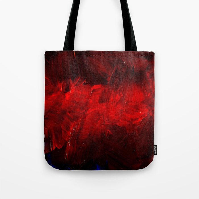 Red And Black Luxury Abstract Gothic Glam Chic by Corbin Henry Tote Bag