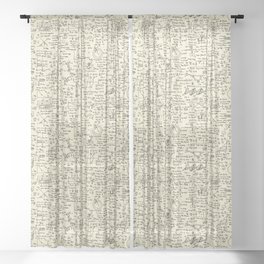 Physics Equations // Parchment Sheer Curtain
