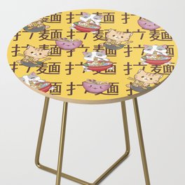 Japanese Kawaii Anime Cat Ramen Noodles Side Table