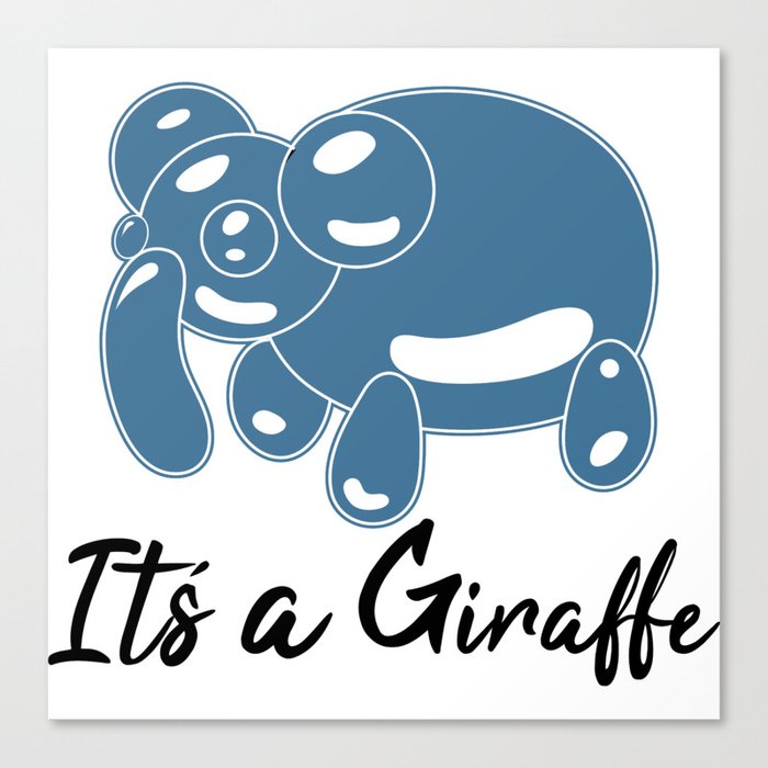 Patrick It S A Giraffe Meme Elephant Bubble Canvas Print By Eliasgarbe Society6