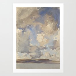 Clouds By John Singer Sargent Painting Art Print