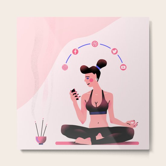 Namaste! Metal Print