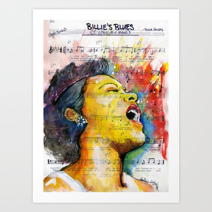 Billie's Blues  Art Print