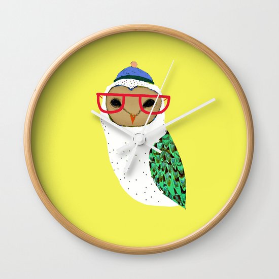I Love Owls Wall Clock