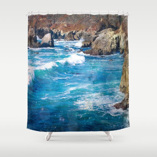 Pacific Blue Shower Curtain