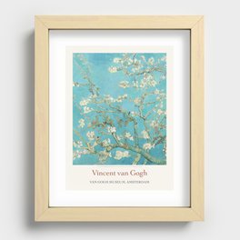 Vincent Van Gogh Almond Blossom 1890 Art Exhibition Print Recessed Framed Print