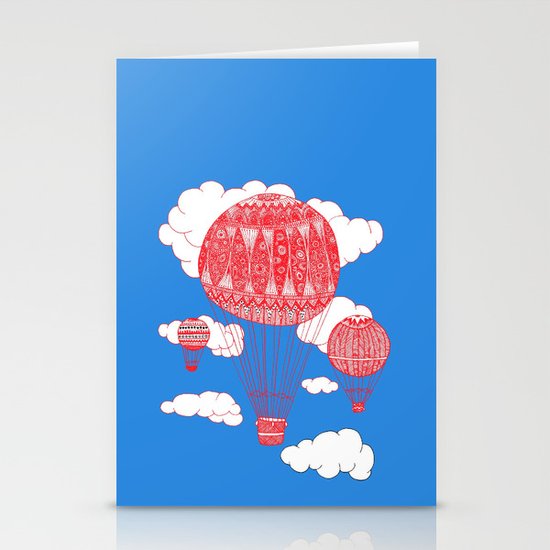 Hot Air Balloon Stationery Cards