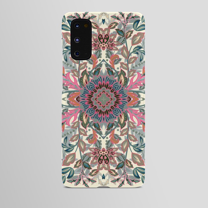 Ornamental Ethnic Bohemian Pattern XII Ivory Blush Android Case