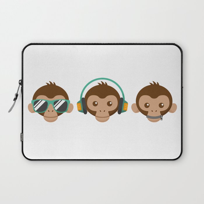 Three Monkeys Laptop Sleeve