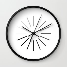 Loading Loading Symbol Graphic Design Gradient Wall Clock
