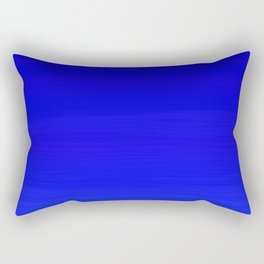 Solid Cobalt Blue - Brush Texture Rectangular Pillow