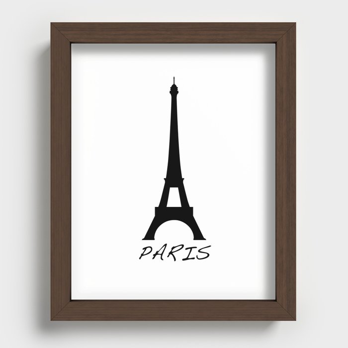 Eiffel Tower Paris Recessed Framed Print