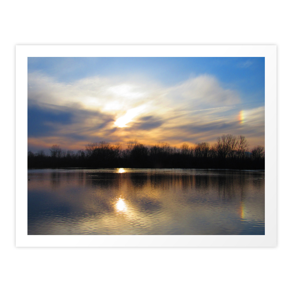 Sunset at Sheldon Marsh Art Print by crabtreephotography