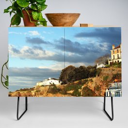 Great Britain Photography - Small Town With A Small Beach Credenza
