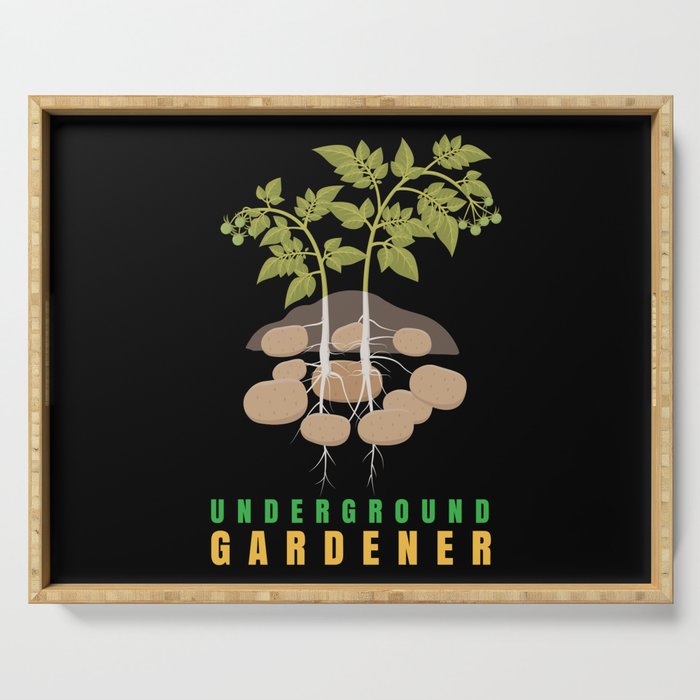 Underground Gardener Potato Serving Tray