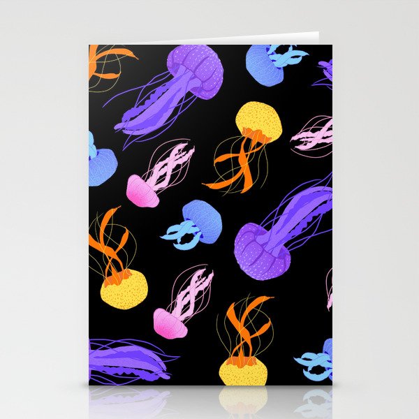 Jellyfish pattern Stationery Cards