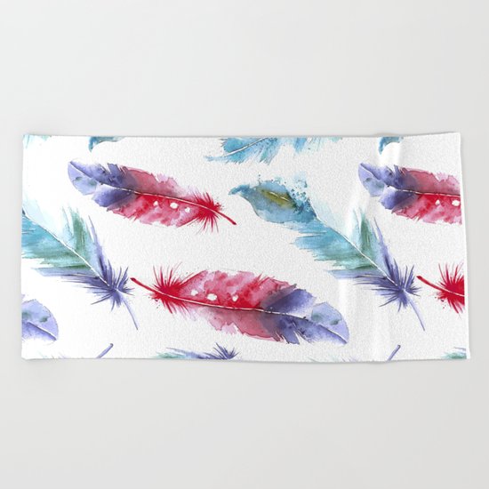 Feathers Beach Towel