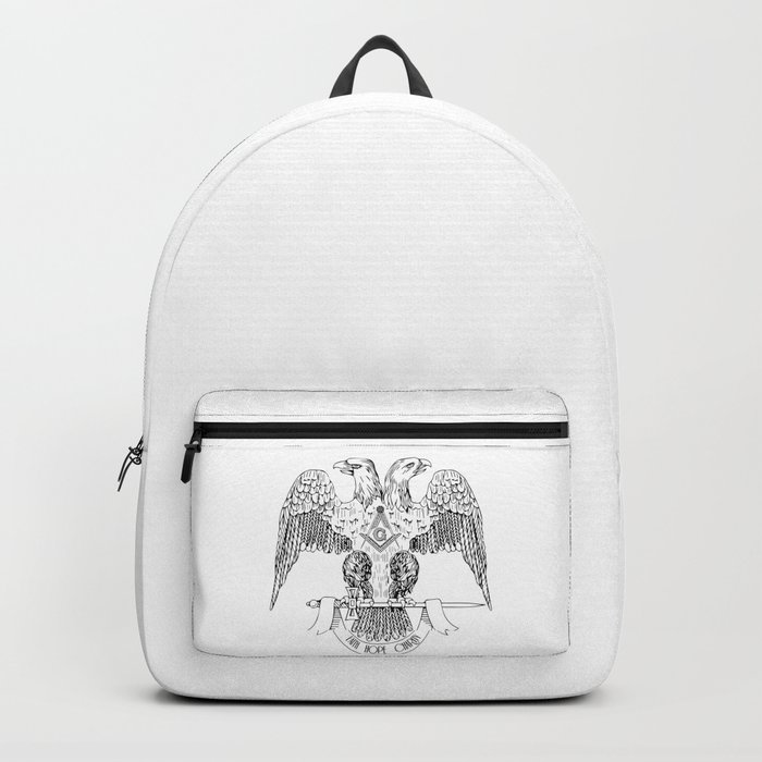 Two-headed eagle as Masonic symbol Backpack