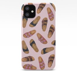 Birkenstock Sandals Pattern Pink | Birk's Pattern | Shoes Pattern iPhone Case | Prettypattern, Prettycasedesign, Birkensotck, Minimalism, Painting, Prettyiphonedesign, Stocks, Watercolor, Prettydecor, Hipster 