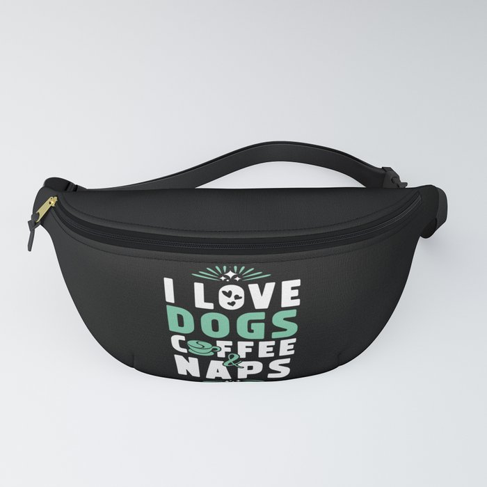 Dogs Coffee And Nap Fanny Pack