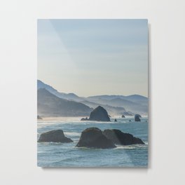 Haystack Rock from Crescent Point Metal Print
