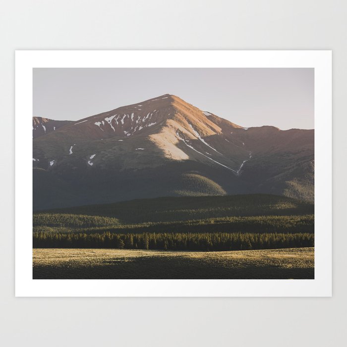 Rocky Mountain Sunset Iii Colorado Nature Photography Art Print By Cascadia