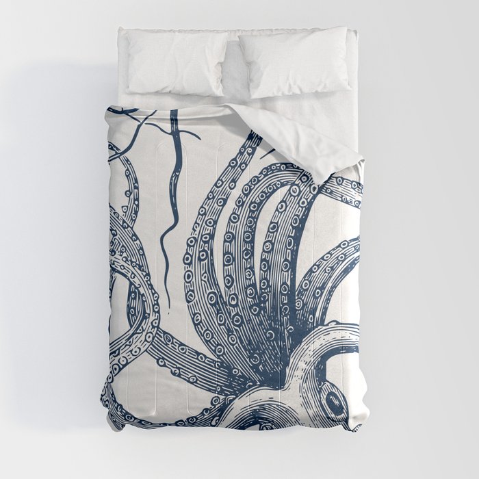 Octopus Navy Comforter