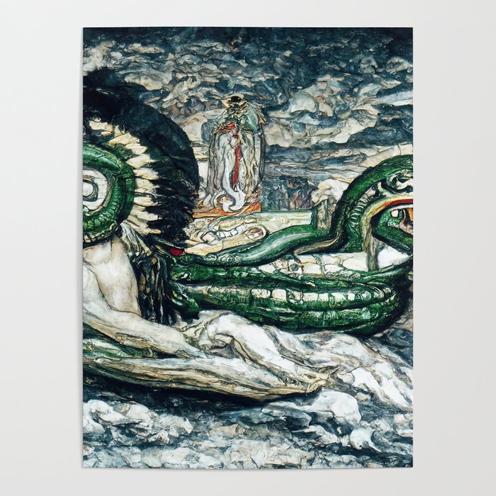 Quetzalcoatl, The Serpent God Poster