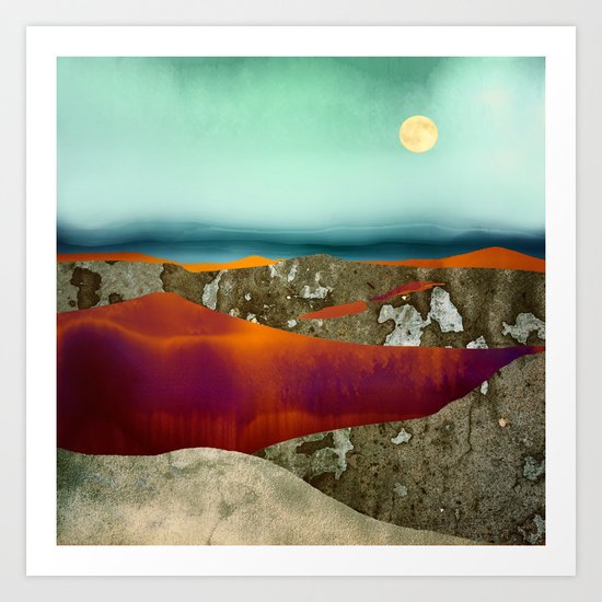 Desert Moon Art Print
