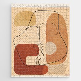 Abstract Line Kiss 2 Jigsaw Puzzle