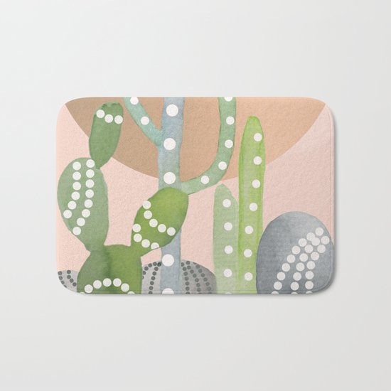 BOHO CACTUS Bath Mat