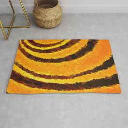 Pop Art Tiger Stripe Animal Print Area & Throw Rug