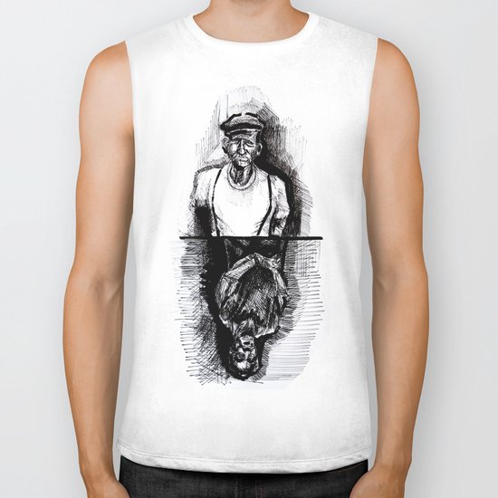 the old geezers Biker Tank