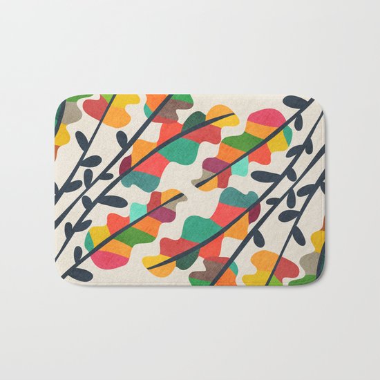 Flower from the meadow Bath Mat