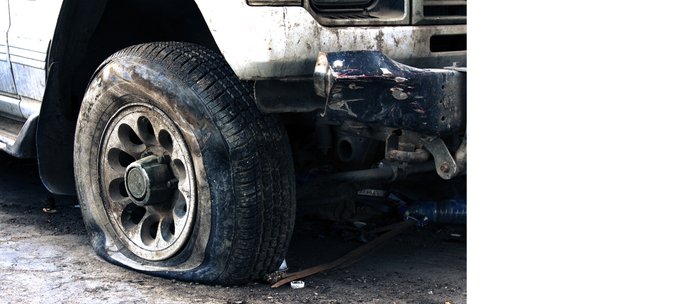 Flat Tire! Coffee Mug by (3)