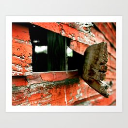 Barn Side Art Print