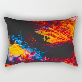 Abstract Splatter Paint v3 Rectangular Pillow