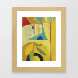 Exotic Yellow Framed Art Print