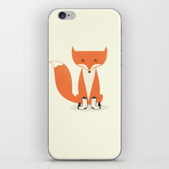 A Fox With Socks iPhone & iPod Skin