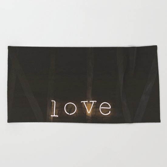 Love Beach Towel