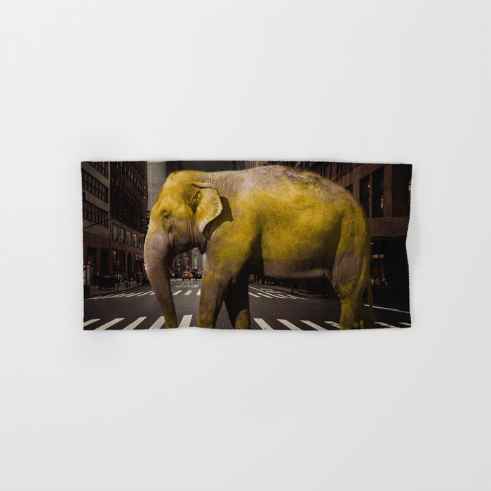 Elephant in New York Hand & Bath Towel