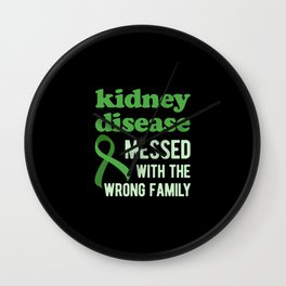 Kidney Disease Awareness Wall Clock