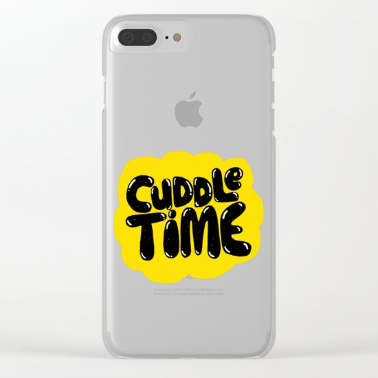 cuddle time Clear iPhone Case