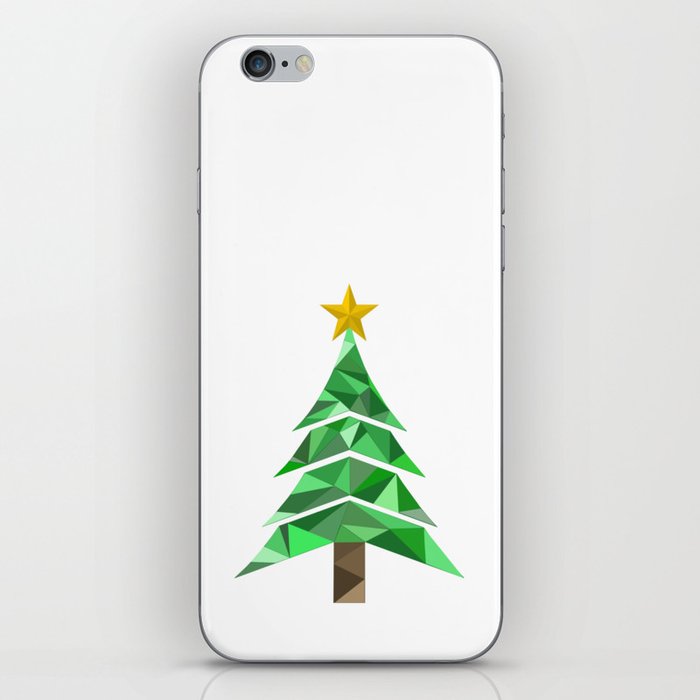 Christmas Tree with Star Topper iPhone Skin